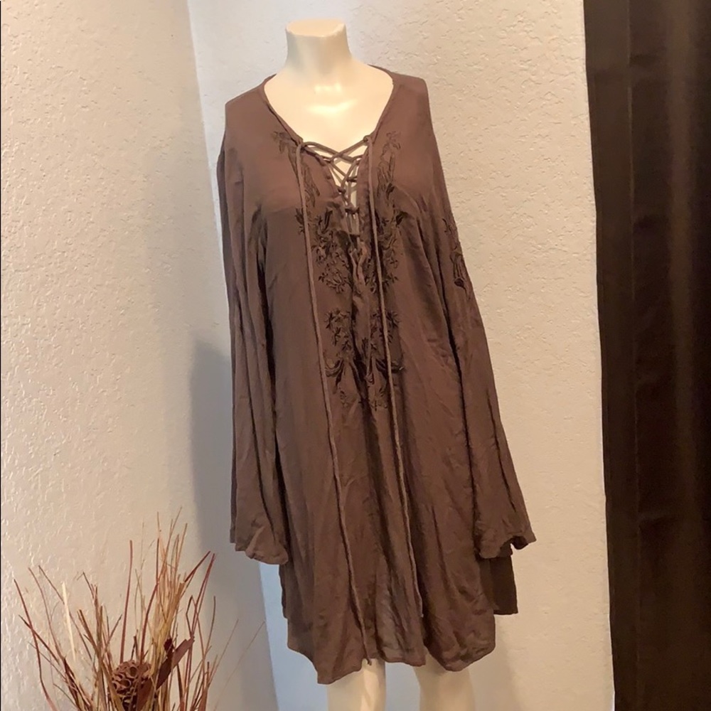 Lucky & Coco Embroidered Bathing Suit Coverup